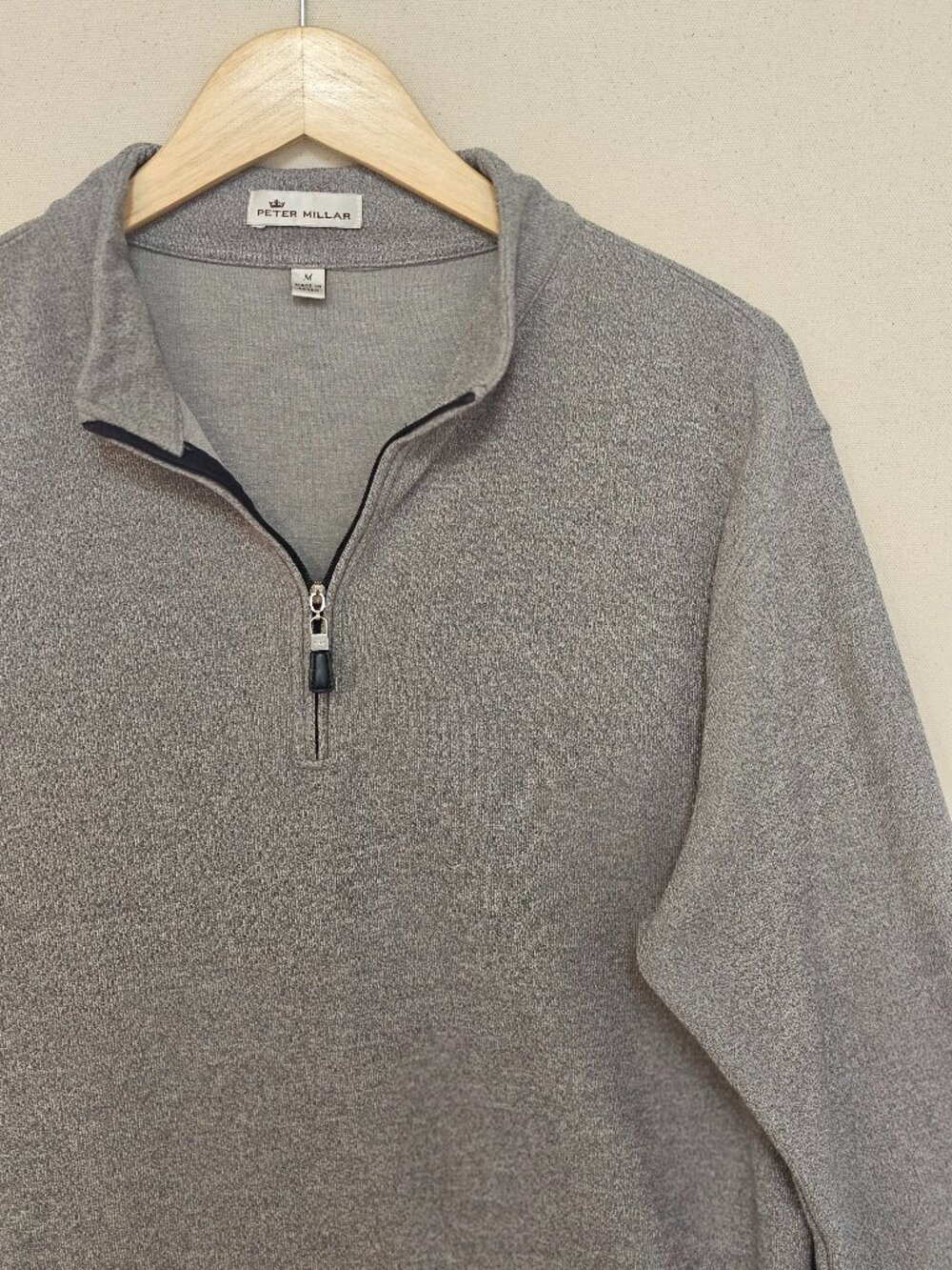 Peter Millar Tri Blend Melange Quarter-Zip M